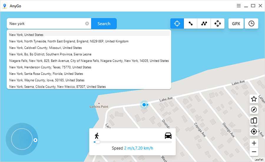 Search destination